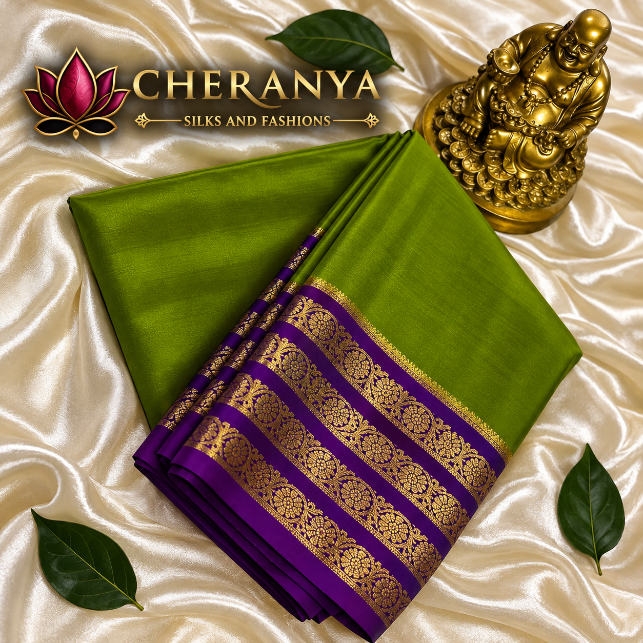 Cheranya Silk Saree Elegance — Pure Mysore Crepe